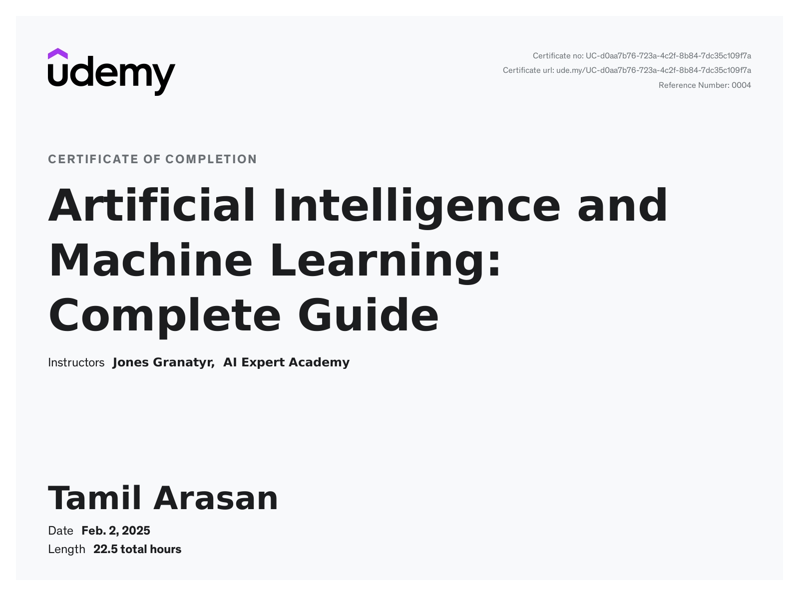 Python Essentials certificate